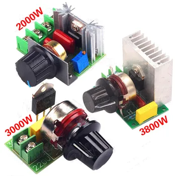 AC 220V 2000W 3000W 3800W 4000W SCR Dimming Motor Speed Controller Thermostat Electronic Voltage Regulator Module
AC 220V 2000W 3000W 3800W 4000W SCR Dimming Motor Speed Controller Thermostat Electronic Voltage Regulator Module
