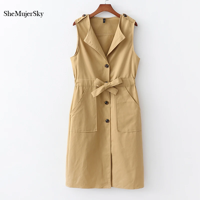 SheMujerSky Elegant Office Lady Tank Dress Summer Khaki Women Midi Dress 2019 Buttons Dresses vestidos
SheMujerSky Elegant Office Lady Tank Dress Summer Khaki Women Midi Dress 2019 Buttons Dresses vestidos
