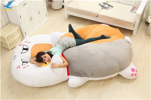 Fancytrader Giant Plush Stuffed Nyanko-sensei Cat Sofa Bed Tatami Sleeping Bag Great Novelty Gift 210cm X 150cm FT50671 (8)