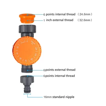 Automatic Mechanical Irrigation Timer Watering Control Timing System Garden Home Timer 120 Minutes Watering Timer
Automatic Mechanical Irrigation Timer Watering Control Timing System Garden Home Timer 120 Minutes Watering Timer