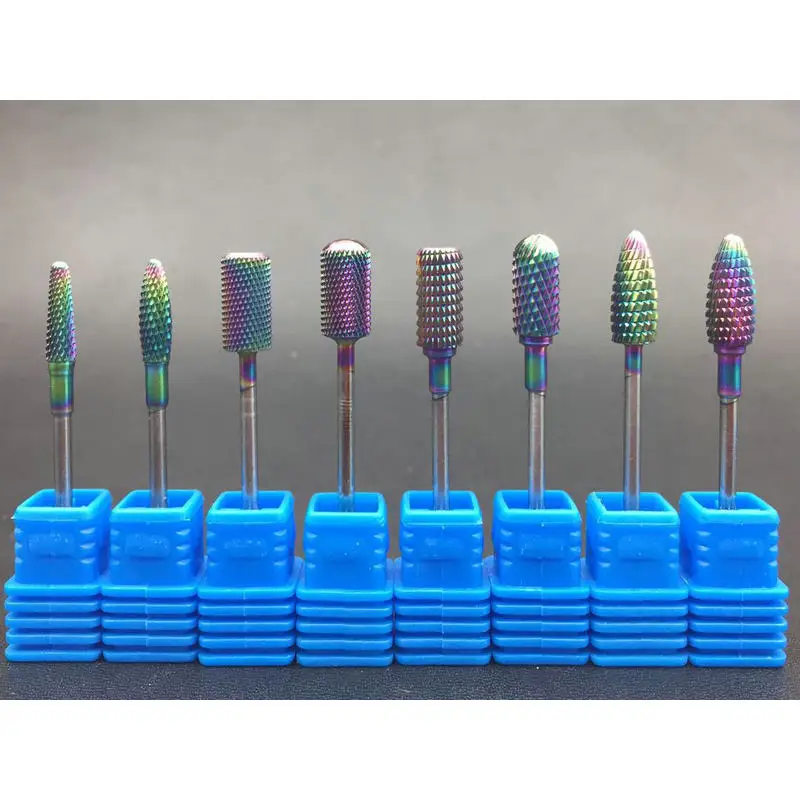 9 Pcs Rainbow Barrel Tungsten Carbide Nail Drill Bit 3/32" Rotary Cutter Metal Bits For Manicure Drill Accessories
9 Pcs Rainbow Barrel Tungsten Carbide Nail Drill Bit 3/32" Rotary Cutter Metal Bits For Manicure Drill Accessories