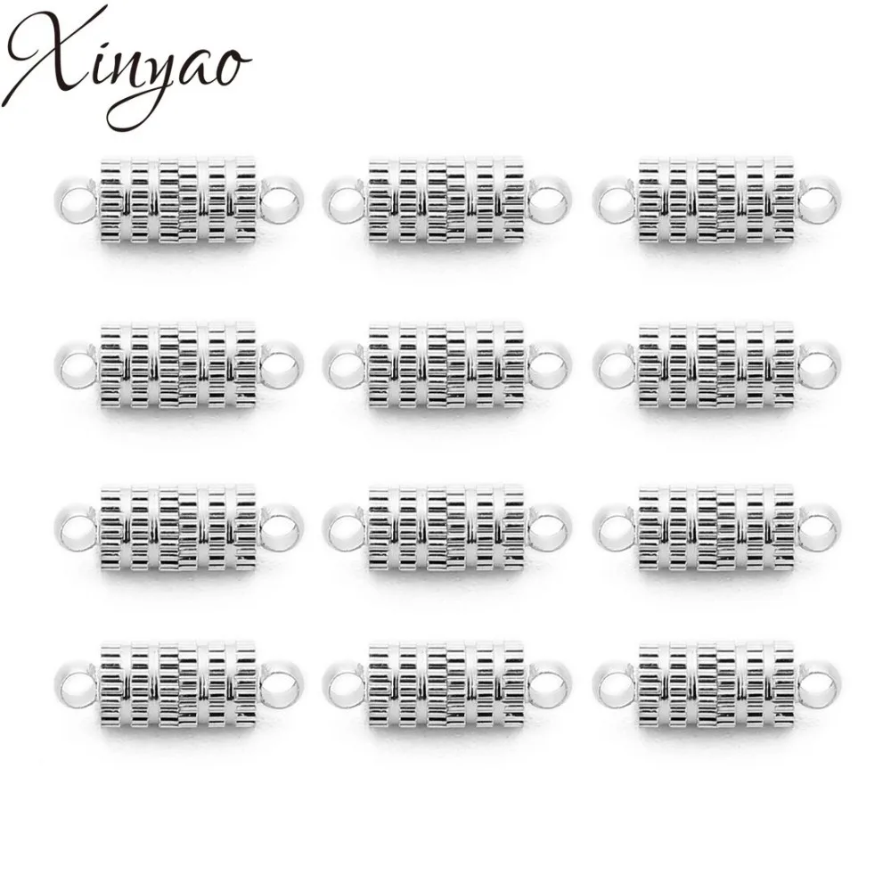 XINYAO 5pcs/lot Strong Magnetic Clasp Rhodium Wheel Pattern End Clasp Connector for DIY Bracelets Necklaces Pendants Jewelry
XINYAO 5pcs/lot Strong Magnetic Clasp Rhodium Wheel Pattern End Clasp Connector for DIY Bracelets Necklaces Pendants Jewelry