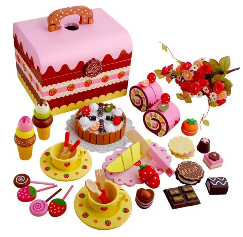 New Hot Pink Cute Wooden Simulation Cake Strawberry Chocolat Cut Game Pretend Play Kitchen Food Toys for Kids Children Gift Toy
New Hot Pink Cute Wooden Simulation Cake Strawberry Chocolat Cut Game Pretend Play Kitchen Food Toys for Kids Children Gift Toy