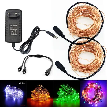 10m 20M LED DC12V Micro Rice Wire Copper Fairy String Lights Party DC female connector +12V Led power supply
10m 20M LED DC12V Micro Rice Wire Copper Fairy String Lights Party DC female connector +12V Led power supply