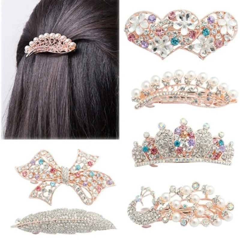 Chic Women Girls Crystal Full Drill Barrette Heart Peacock Hairpin Hairclips Hairgrips Headwear Accessories
Chic Women Girls Crystal Full Drill Barrette Heart Peacock Hairpin Hairclips Hairgrips Headwear Accessories
