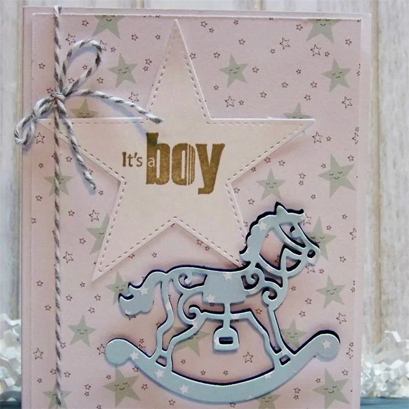 Rocking Horse Metal Cutting Dies for Scrapbooking DIY Album Embossing Folder Paper Card Maker Template Decor Stencils Crafts
Rocking Horse Metal Cutting Dies for Scrapbooking DIY Album Embossing Folder Paper Card Maker Template Decor Stencils Crafts