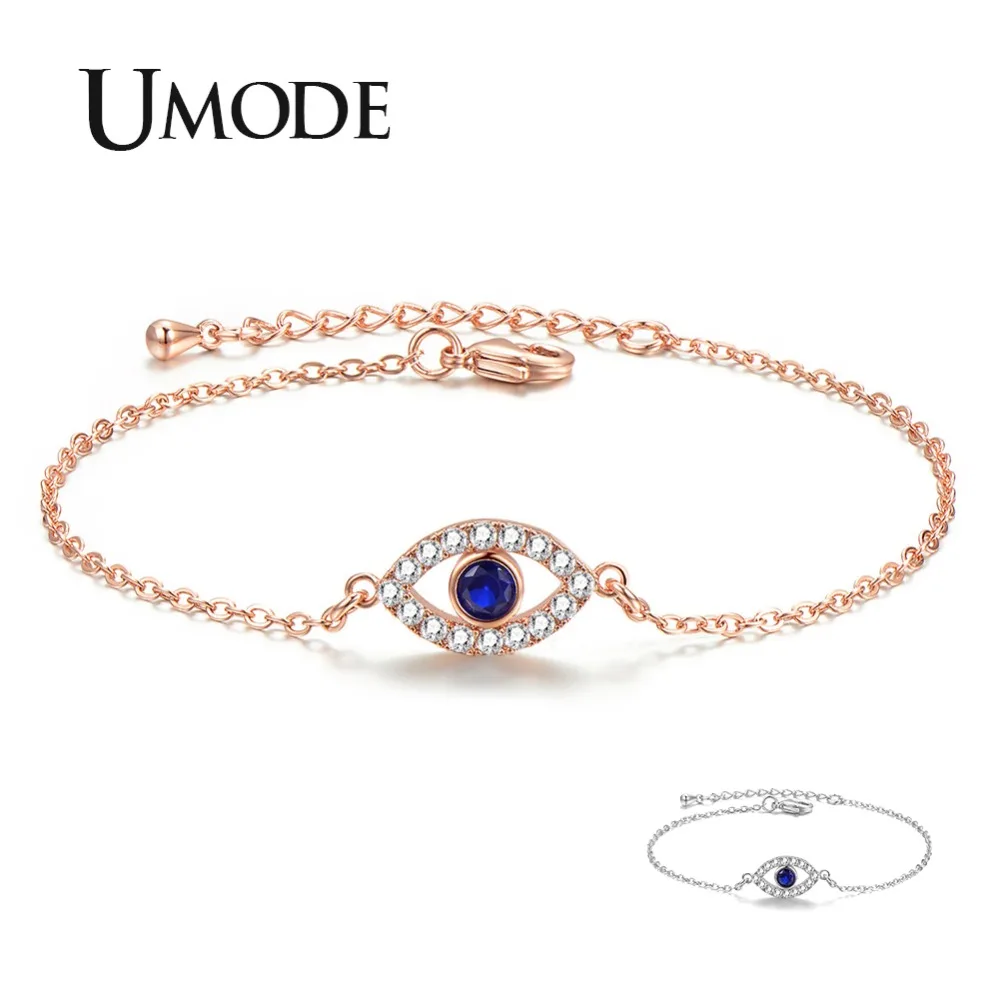 UMODE Blue Evil Eye Bracelets for Women Link Chain Crystal Silver Bracelet Fashionable Jewelry Accessories Free Shipping UB0166
UMODE Blue Evil Eye Bracelets for Women Link Chain Crystal Silver Bracelet Fashionable Jewelry Accessories Free Shipping UB0166