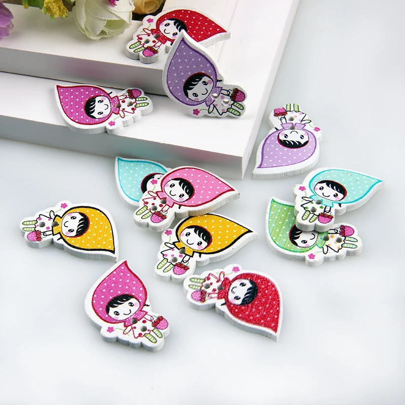 2 Holes Mixed Wooden Button Kawaii Girl Pattern Scrapbook Craft Buttons Mix 50pcs Garment Botoes Accessories 30*19mm
2 Holes Mixed Wooden Button Kawaii Girl Pattern Scrapbook Craft Buttons Mix 50pcs Garment Botoes Accessories 30*19mm