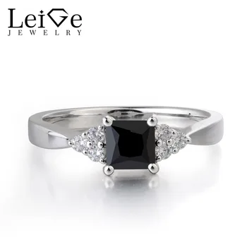 Leige Jewelry Natural Black Spine Gemstone 925 Sterling Silver Princess Cut Anniversary Rings Trendy Gifts For Woman
Leige Jewelry Natural Black Spine Gemstone 925 Sterling Silver Princess Cut Anniversary Rings Trendy Gifts For Woman