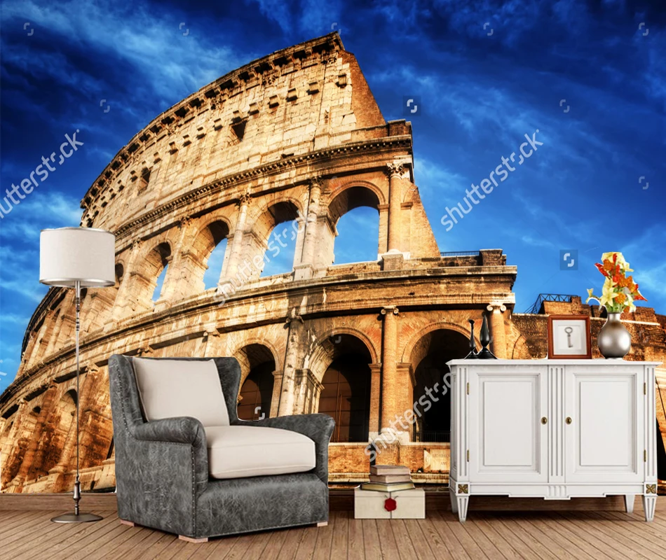 Modern landscape wallpaper,Colosseum over deep blue sky,photo mural for living room bedroom sofa background papel de parede
Modern landscape wallpaper,Colosseum over deep blue sky,photo mural for living room bedroom sofa background papel de parede