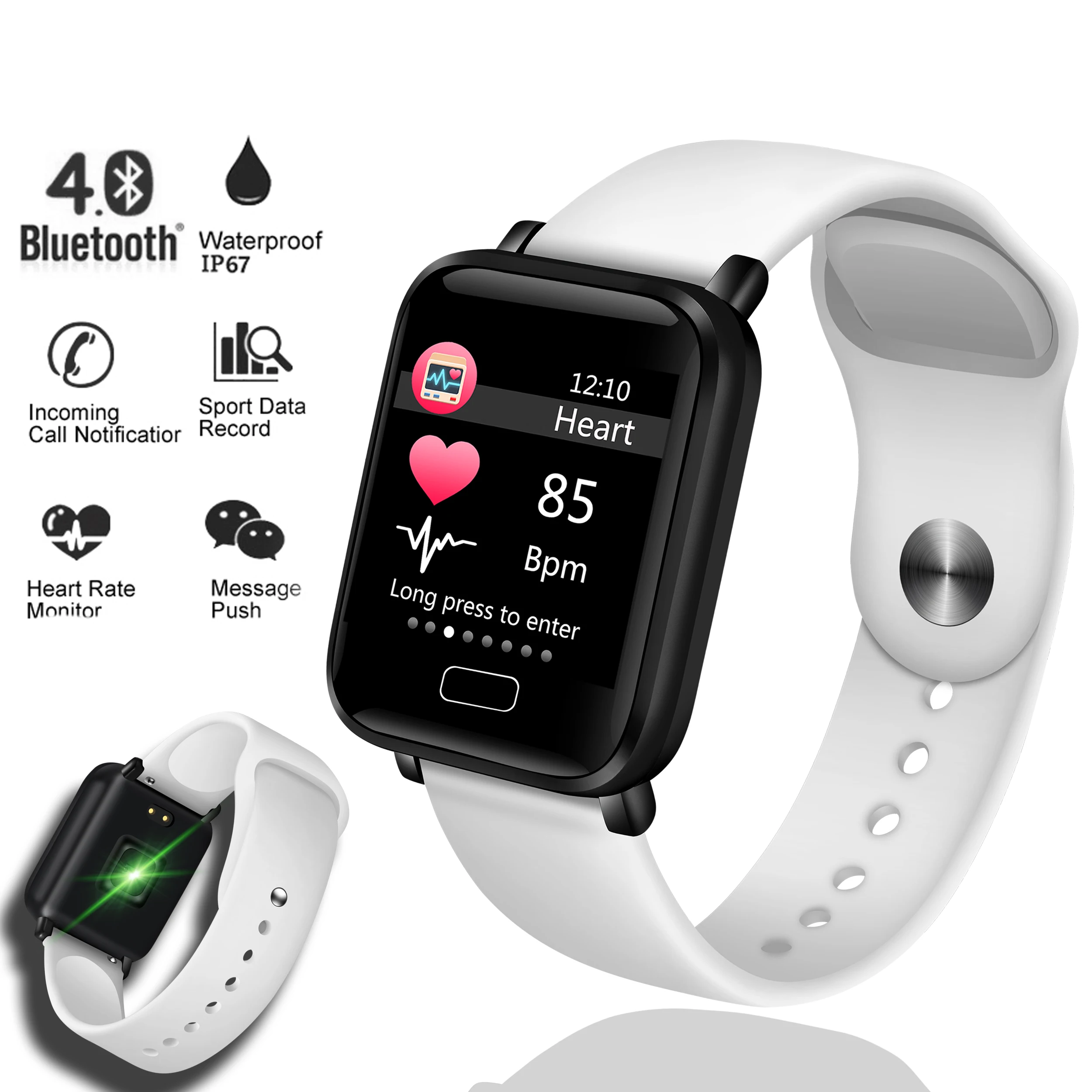 LIGE Smart Bracelet Women Men waterproof Fitness Watch Heart Rate Blood Pressure Monitor Sport Smart Wristband for ios Android
LIGE Smart Bracelet Women Men waterproof Fitness Watch Heart Rate Blood Pressure Monitor Sport Smart Wristband for ios Android