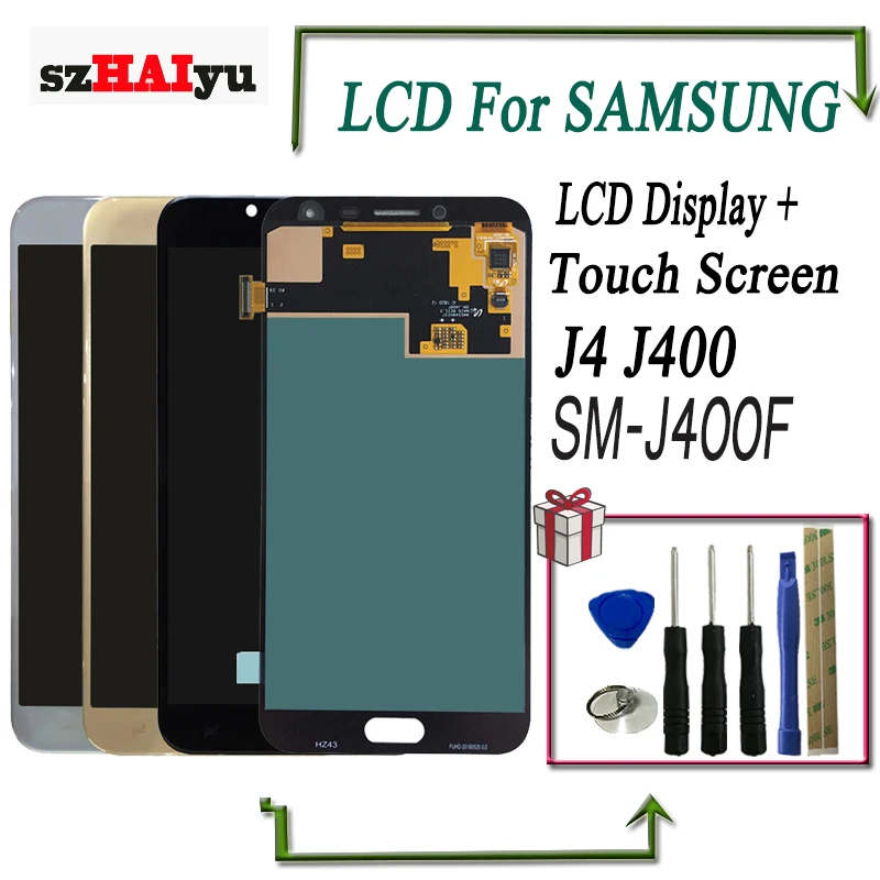 SZHAIYU Amoled LCD J400 5.5'' Oled LCD Display Touch Screen Digitizer For Samsung Galaxy J4 J400 J400F SM-J400F / DS With Tools
SZHAIYU Amoled LCD J400 5.5'' Oled LCD Display Touch Screen Digitizer For Samsung Galaxy J4 J400 J400F SM-J400F / DS With Tools