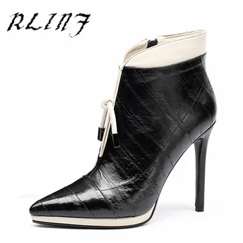 RLIN High-end Low-tube Platform Tip Stiletto Super High Heel Side Zipper Women Short Boots
RLIN High-end Low-tube Platform Tip Stiletto Super High Heel Side Zipper Women Short Boots