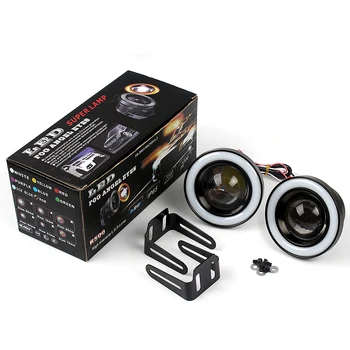 LEEPEE 2pcs COB Car Fog Lamps Car-styling Car DRL Colorful Angel Eyes Universal Daytime Running Lights Car Accessories 
LEEPEE 2pcs COB Car Fog Lamps Car-styling Car DRL Colorful Angel Eyes Universal Daytime Running Lights Car Accessories