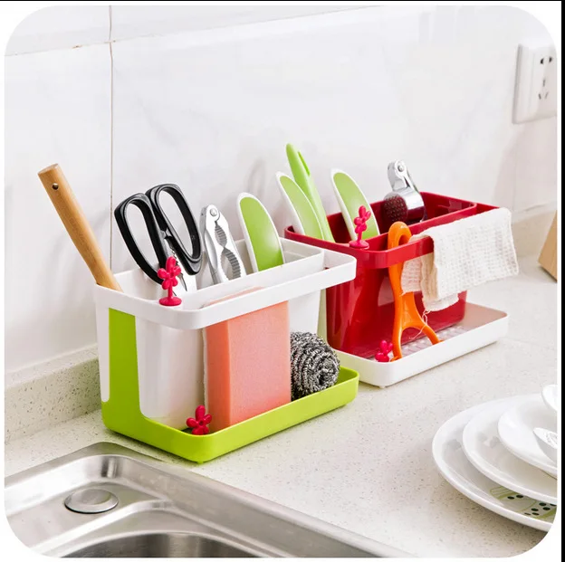 1PC Sponge Kitchen Box Draining Rack Dish Self Draining Sink Storage Rack Kitchen Organizer Stands Utensils Towl Rack OK 0527
1PC Sponge Kitchen Box Draining Rack Dish Self Draining Sink Storage Rack Kitchen Organizer Stands Utensils Towl Rack OK 0527