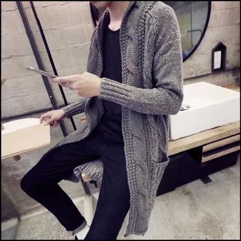 Men's Winter Clothing Cardigan Thickening Slim Medium-long Overcoat Casual Fashion Sweater Outerwear Knitwear Long Coats
Men's Winter Clothing Cardigan Thickening Slim Medium-long Overcoat Casual Fashion Sweater Outerwear Knitwear Long Coats