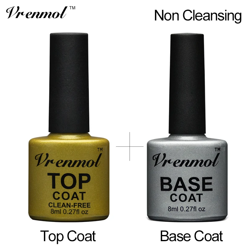 Vrenmol Glitter Primer Top Coat + Base Gel Lacquer for Soak Off Long Lasting Uv Led Nail Gel Polish Non-Cleasing Finish Gel
Vrenmol Glitter Primer Top Coat + Base Gel Lacquer for Soak Off Long Lasting Uv Led Nail Gel Polish Non-Cleasing Finish Gel