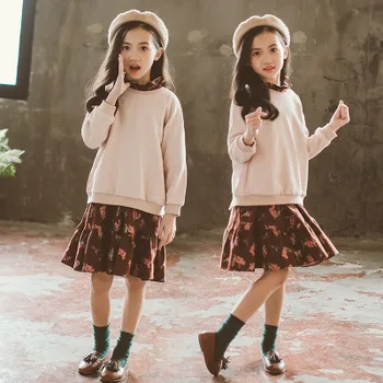 children clothes roupa menina 8 anos girls clothing set 2018 autumn fall sweatshirt +floral dresses
children clothes roupa menina 8 anos girls clothing set 2018 autumn fall sweatshirt +floral dresses
