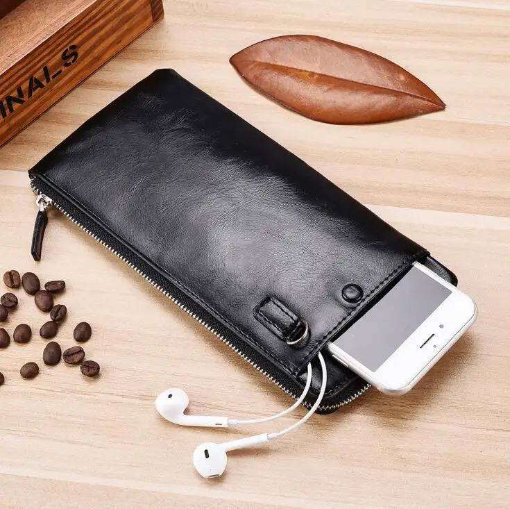 Wallet Men PU Leather Male Phone Wallets Purse Fashion Long Design Man Clutch Wallet Moneybag Cards ID Holder Coin Purses Burse
Wallet Men PU Leather Male Phone Wallets Purse Fashion Long Design Man Clutch Wallet Moneybag Cards ID Holder Coin Purses Burse
