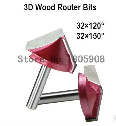 2PCS(120 Degree + 150 Degree) Shank-6mm Width-32mm,CNC Engraving 3D V Groove Router Bit ,Woodworking Cutter Tool Sets
2PCS(120 Degree + 150 Degree) Shank-6mm Width-32mm,CNC Engraving 3D V Groove Router Bit ,Woodworking Cutter Tool Sets