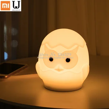 

a Cartoon Owl Bedside Lamp Silica Gel Baby for Bedroom Lamps Battery Christmas Color Change Nightlight Touch Design