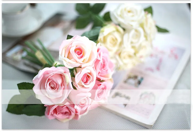 roses artificial flower bouquet wedding party decoration b144 chu xin(26)