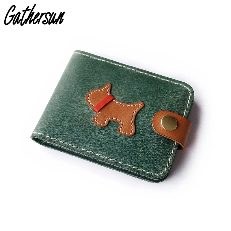 Leather Card Wallet for Auto Document Cute Dog Credit Card Holder with Snap Fastener
Leather Card Wallet for Auto Document Cute Dog Credit Card Holder with Snap Fastener