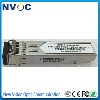 1.25G 120km 1270-1610nm CWDM SFP Dual Fiber LC Connector SFP Module with DDM Compatible with Cisco Optical Transceiver
1.25G 120km 1270-1610nm CWDM SFP Dual Fiber LC Connector SFP Module with DDM Compatible with Cisco Optical Transceiver