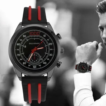 DILUOFANG Fashion Brand Men Watch Soft Silicone Rubber Strap Sports Fashion Watch Simulated Quartz Mens Clock Watches relogio
DILUOFANG Fashion Brand Men Watch Soft Silicone Rubber Strap Sports Fashion Watch Simulated Quartz Mens Clock Watches relogio