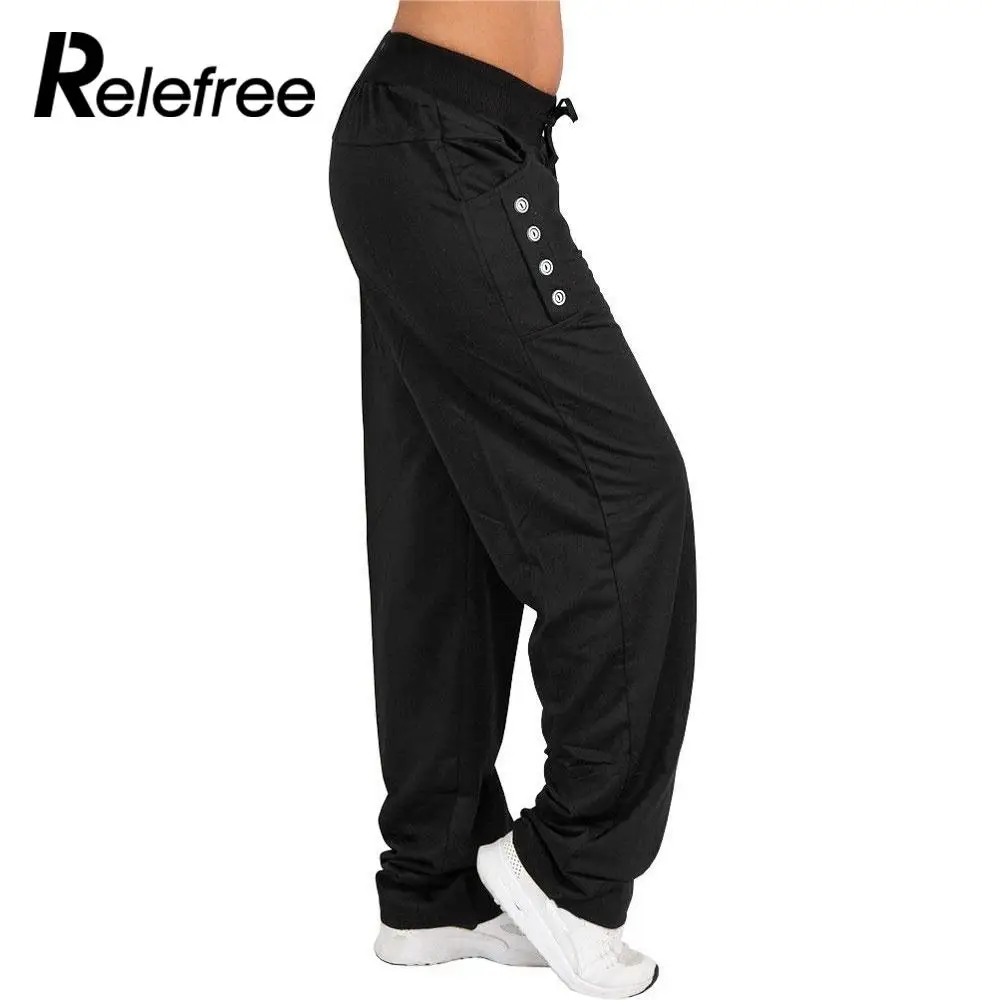 Polyester Fiber Loose Laced Trousers Outdoor Sport Women'S Baggy Pants Casual High Waist Loose Cotton Sportwear Fashion Women
Polyester Fiber Loose Laced Trousers Outdoor Sport Women'S Baggy Pants Casual High Waist Loose Cotton Sportwear Fashion Women