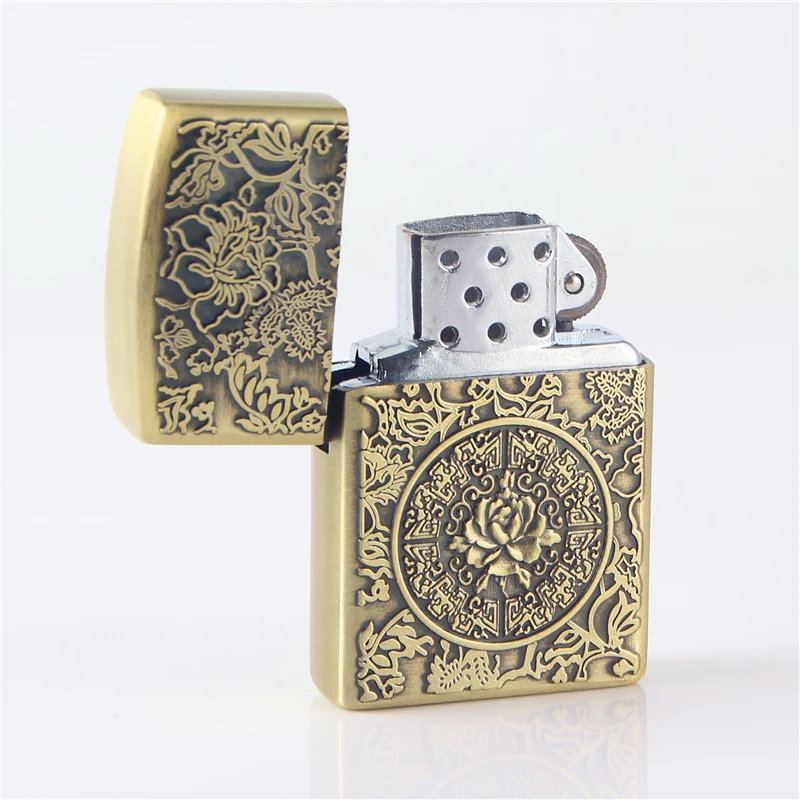 Cigarette Accessories Simple fashion Butane gas metal lighter Rich flower graphic grinding wheel Windproof lighters
Cigarette Accessories Simple fashion Butane gas metal lighter Rich flower graphic grinding wheel Windproof lighters