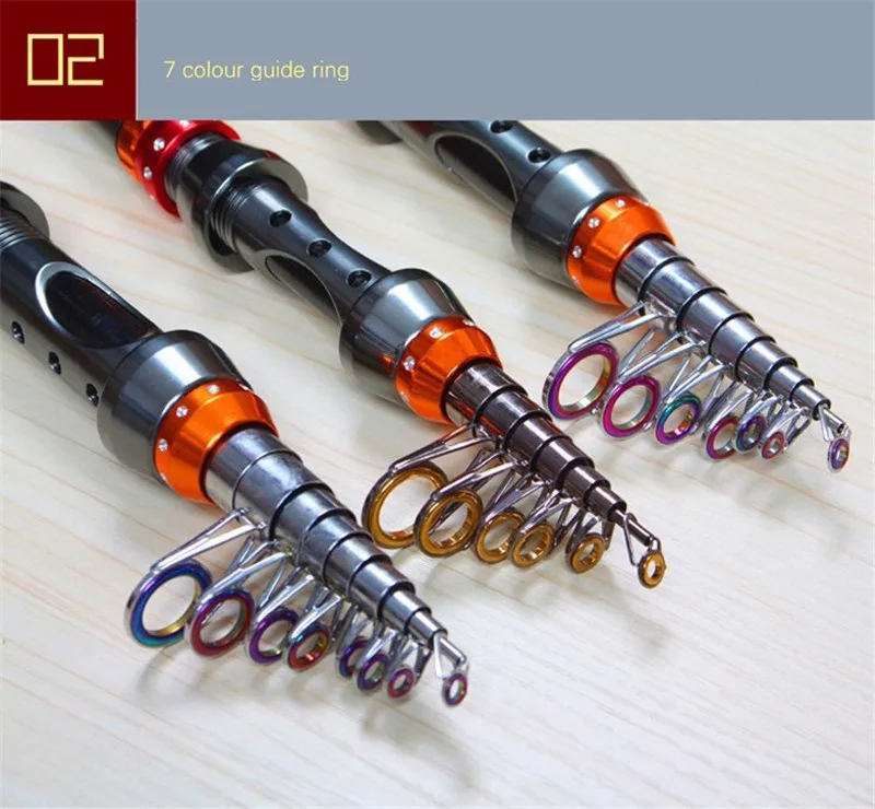Exclusive Quality 99% Carbon Fiber Long Casting Fishing Rod Mini Folding Telescopic Fishing Rod for Sea Fishing 1.8 - 3.6m (11)