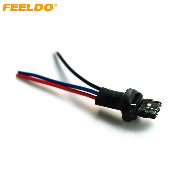 FEELDO 2pcs Car 7443/7441/7444 LED Bulb Light Male Socket Plug Adapter With 3-wire Extended Wire #CA1625
FEELDO 2pcs Car 7443/7441/7444 LED Bulb Light Male Socket Plug Adapter With 3-wire Extended Wire #CA1625