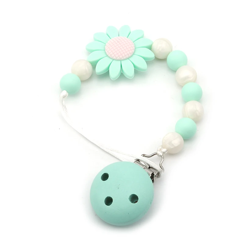 Cute Baby Silicone Teething Dummy Pacifier Clip Bead Infant Soother Nipple Strap Chain Newborn Feeding Teether Holder
Cute Baby Silicone Teething Dummy Pacifier Clip Bead Infant Soother Nipple Strap Chain Newborn Feeding Teether Holder
