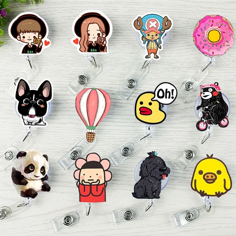 1Pcs Cartoon Bear Balloon Panda Dog Retractable Badge Reel Student Nurse ID Name Card Badge Holder Stationery Supplies
1Pcs Cartoon Bear Balloon Panda Dog Retractable Badge Reel Student Nurse ID Name Card Badge Holder Stationery Supplies