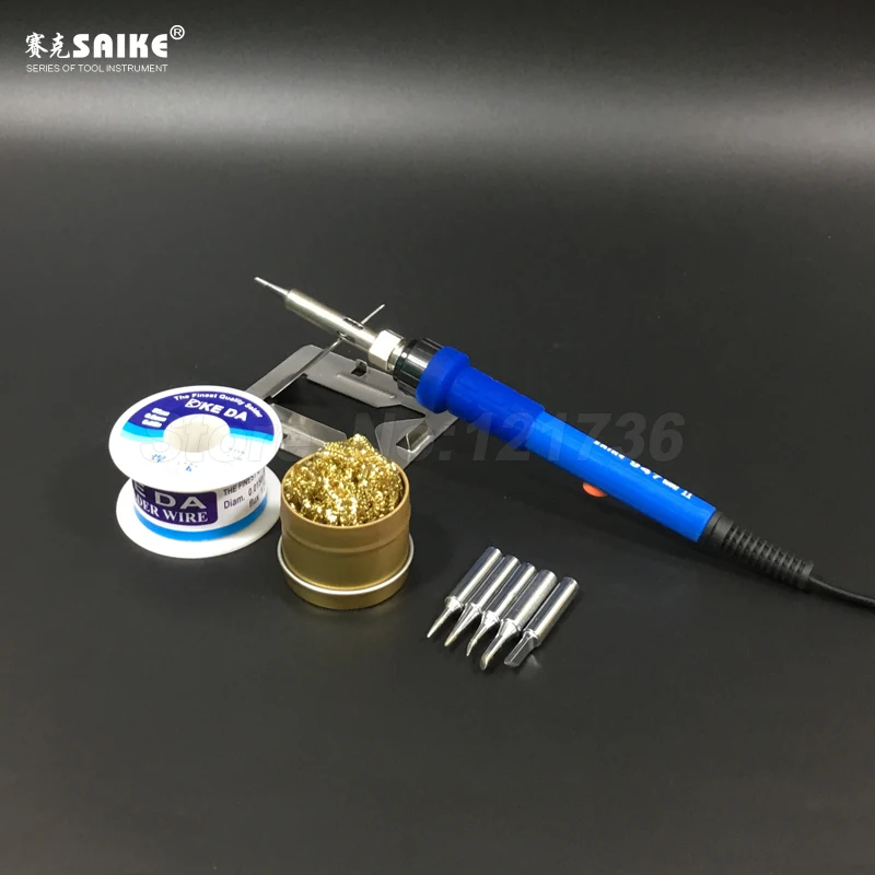SAIKE 947 60W Adjustable Temperature Electrical Soldering Iron Hand Welding Torch Solder Gun With Work Light 220V EU
SAIKE 947 60W Adjustable Temperature Electrical Soldering Iron Hand Welding Torch Solder Gun With Work Light 220V EU