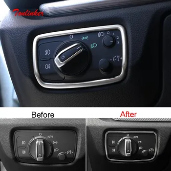 Tonlinker Interior Headlight Switch position Cover stickers for AUDI A3 2014-17 Car styling 1 PCS Stainless Steel Cover sticker
Tonlinker Interior Headlight Switch position Cover stickers for AUDI A3 2014-17 Car styling 1 PCS Stainless Steel Cover sticker