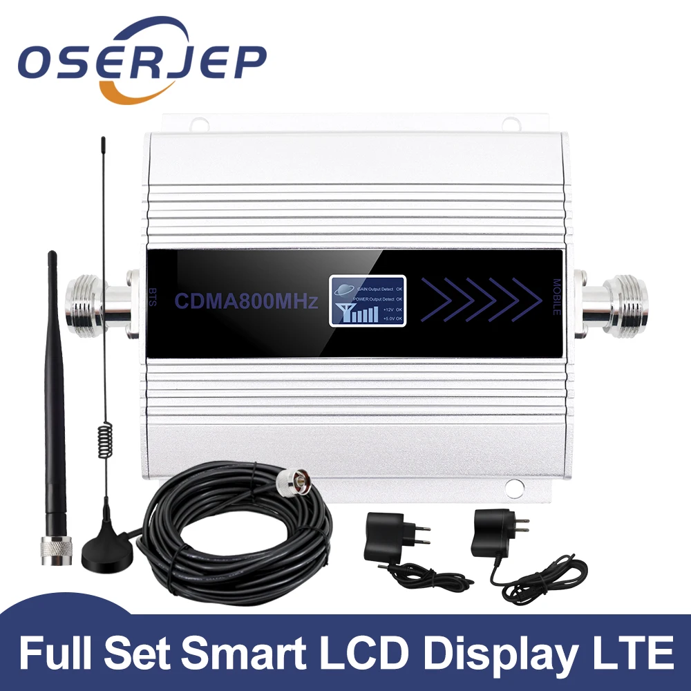 OSERJEP LCD Display 2G 3G 4G Mobile Signal Booster 850mhz GSM Repeater UMTS 850 Cellular Signal Booster Amplifier Amplifier Kit
OSERJEP LCD Display 2G 3G 4G Mobile Signal Booster 850mhz GSM Repeater UMTS 850 Cellular Signal Booster Amplifier Amplifier Kit
