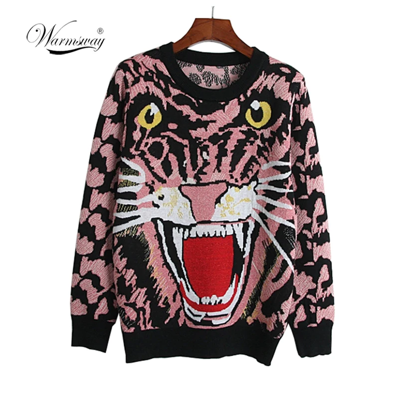 2019 Runway women Sweater Pull Jumpers Casual Knitted Tigers Sweaters Pull Femme Harajuku Streetwear Winter Tops C-410
2019 Runway women Sweater Pull Jumpers Casual Knitted Tigers Sweaters Pull Femme Harajuku Streetwear Winter Tops C-410