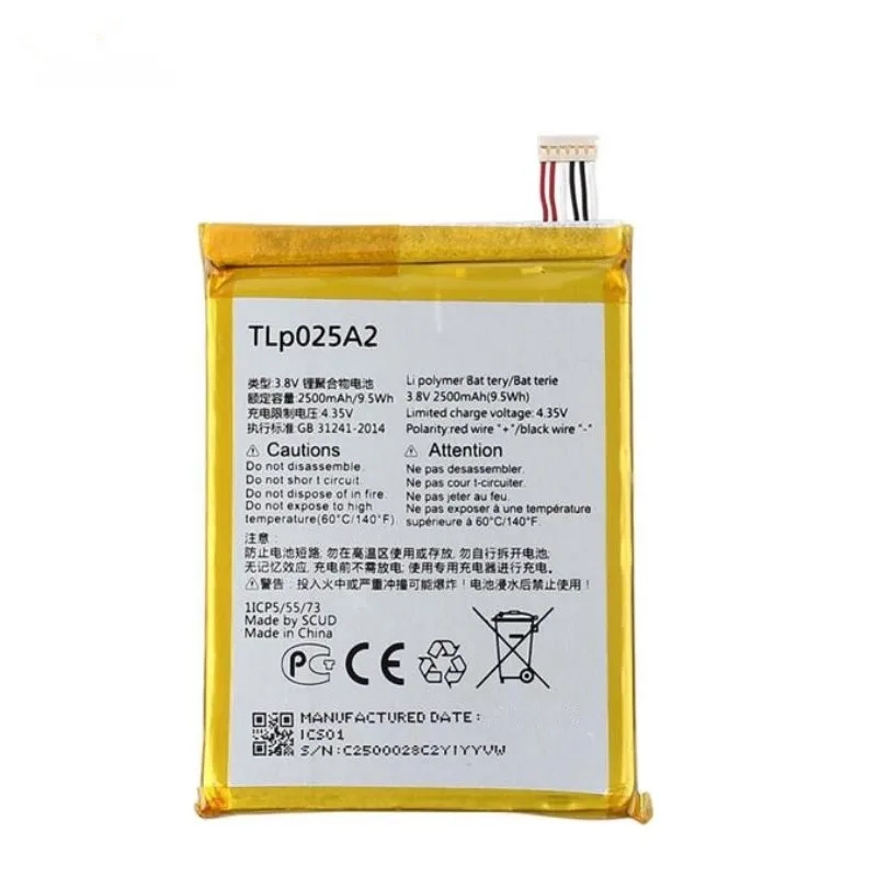 2500mAh battery For ALCATEL one touch Pop 2/ 8008D scribe HD 6040D 6043D 7047 TCL Y710 Y900 TLp025A1 5054 6043 7043 7044 7048 | Мобильные