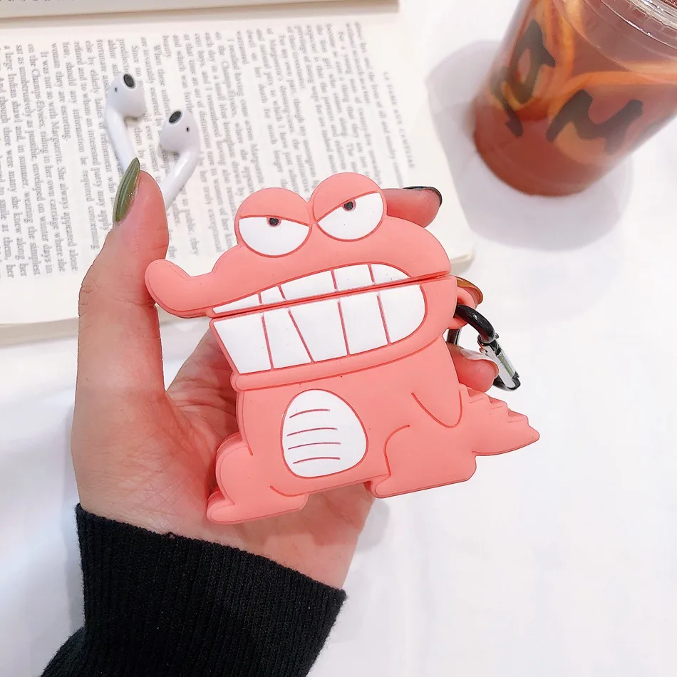 3D Cute Earphone Case for Airpods 2 Case Silicone Crocodile Cover Protective Skin Cover for Apple Air pods 1 For Earpods Case
3D Cute Earphone Case for Airpods 2 Case Silicone Crocodile Cover Protective Skin Cover for Apple Air pods 1 For Earpods Case