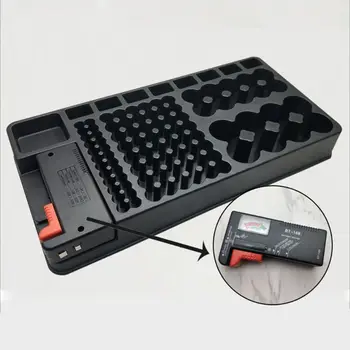 Large Capacity Battery Organizer With Removable BT-168 LCD Tester Storage Case Box Portable For AA AAA D C 9V 1.5V Cell Battery
Large Capacity Battery Organizer With Removable BT-168 LCD Tester Storage Case Box Portable For AA AAA D C 9V 1.5V Cell Battery