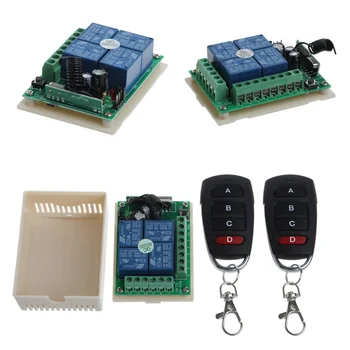 Free shipping 12V 4CH Channel Relay Wireless RF Remote Control Switch 2 Transmitter+Receiver
Free shipping 12V 4CH Channel Relay Wireless RF Remote Control Switch 2 Transmitter+Receiver