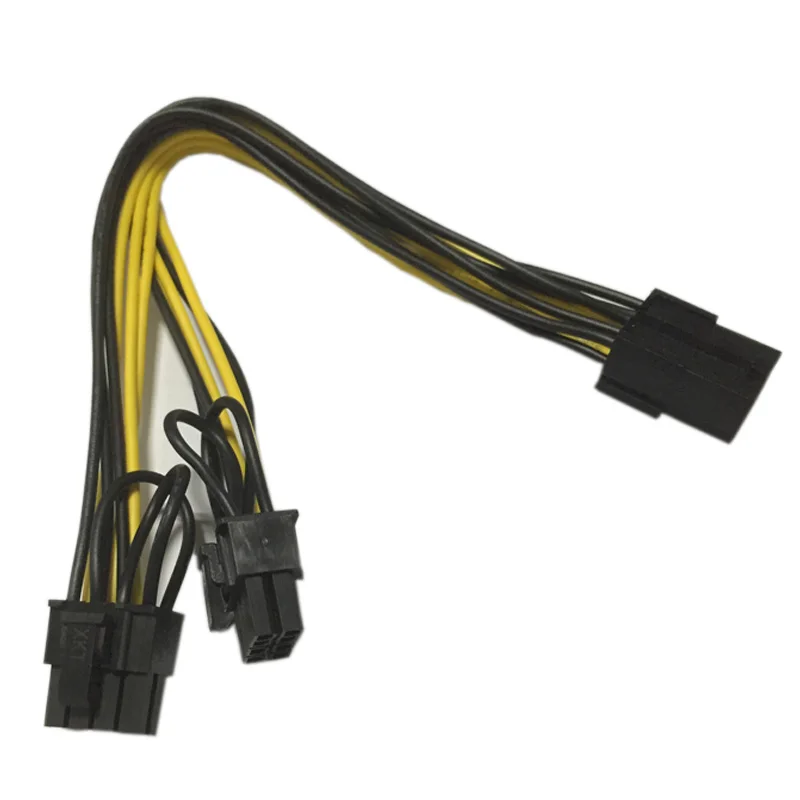 PCIE 8P Female to 2 Port Dual 8pin 6P+2P Male (9)