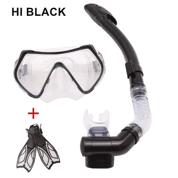 HI BLACK Anti-Fog Underwater Scuba Diving Mask Snorkel Set Anti-skid Swimming Fins Flipper Full Dry Sports Breathing Tube
HI BLACK Anti-Fog Underwater Scuba Diving Mask Snorkel Set Anti-skid Swimming Fins Flipper Full Dry Sports Breathing Tube