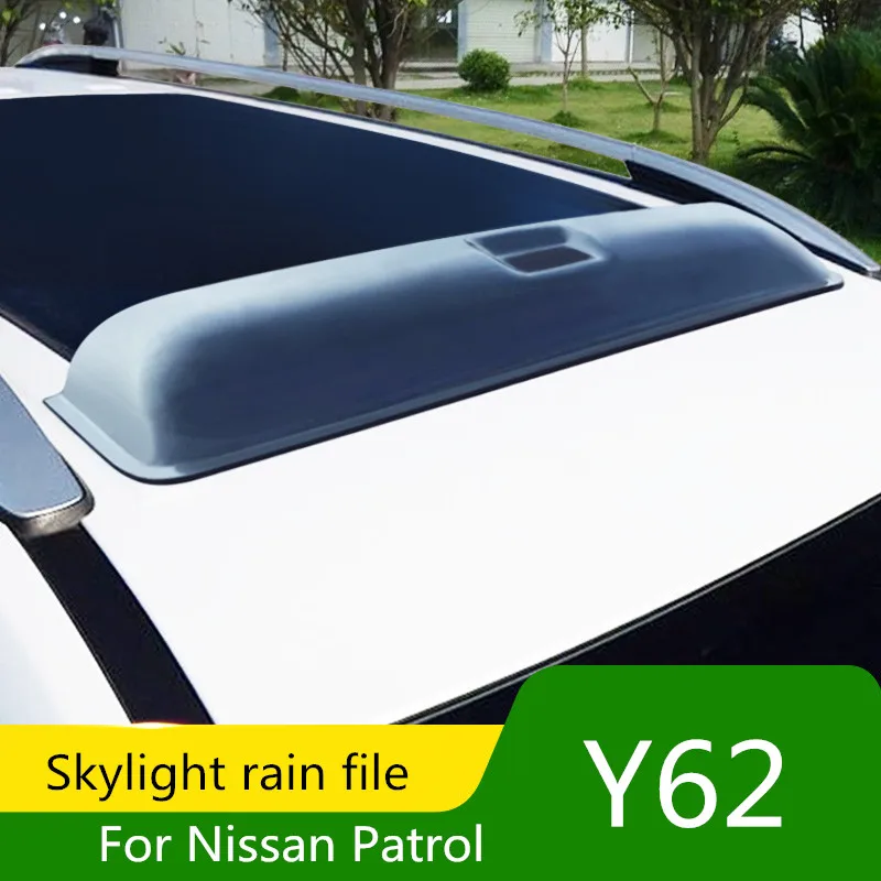 For Nissan Patrol Y62 10-18 sunroof visor Y62 modified sunroof rain eyebrows off-road accessories
For Nissan Patrol Y62 10-18 sunroof visor Y62 modified sunroof rain eyebrows off-road accessories