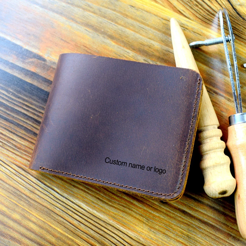 Genuine Leather Wallets Men Vintage short Coin purse Simple Card holders engraved Logo custom Name Cowhide Wallet Male purse
Genuine Leather Wallets Men Vintage short Coin purse Simple Card holders engraved Logo custom Name Cowhide Wallet Male purse
