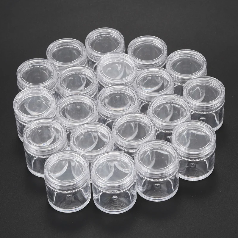 20Pcs Plastic Round Clear Empty Nail Beauty Art Storage Box Jar Case Container
20Pcs Plastic Round Clear Empty Nail Beauty Art Storage Box Jar Case Container