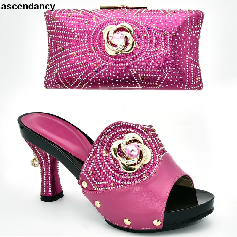 Italian Shoes with Matching Bag 2019 Summer High Heeled Shoes for Women Nigerian Party Shoe and Bag Sets Slip on Shoes for Women 
Italian Shoes with Matching Bag 2019 Summer High Heeled Shoes for Women Nigerian Party Shoe and Bag Sets Slip on Shoes for Women