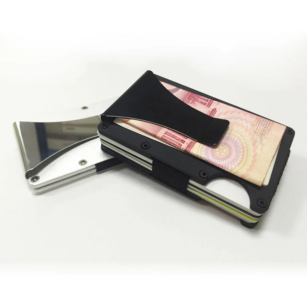 Metal Mini Money Clip Brand Fashion Bussiness Card Credit Card ID Holder Case With RFID Travel Anti-chief Wallet Men
Metal Mini Money Clip Brand Fashion Bussiness Card Credit Card ID Holder Case With RFID Travel Anti-chief Wallet Men